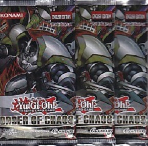 YuGiOh Order of Chaos Booster Pack Trio - First Edition