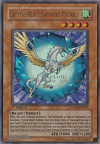 Crystal Beast Sapphire Pegasus