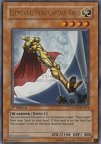 Elemental Hero Captain Gold - 1st Edition