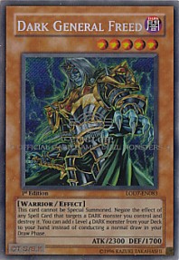 Dark General Freed (Secret Rare) - 1st Edition