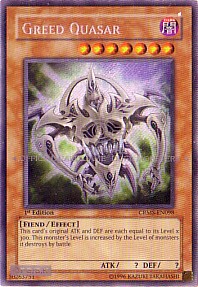 Greed Quasar (Secret Rare - 1st Ed)