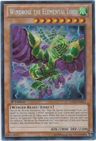 Windrose the Elemental Lord (Secret Rare - 1st Ed)