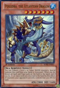 Poseidra, the Atlantean Dragon (Ultra Rare - 1st Ed)