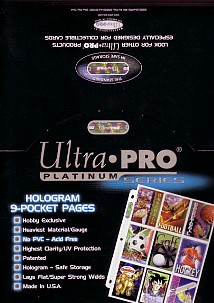 Ultrapro 9 pocket sleeves, A4 binder size (100's) - Wholesale Only