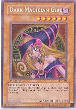 Dark Magician Girl (Secret Rare - 1st Ed - slightly bent corner, otherwise mint)