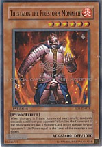 Thestalos the Firestorm Monarch (Super Rare - 1st Ed)